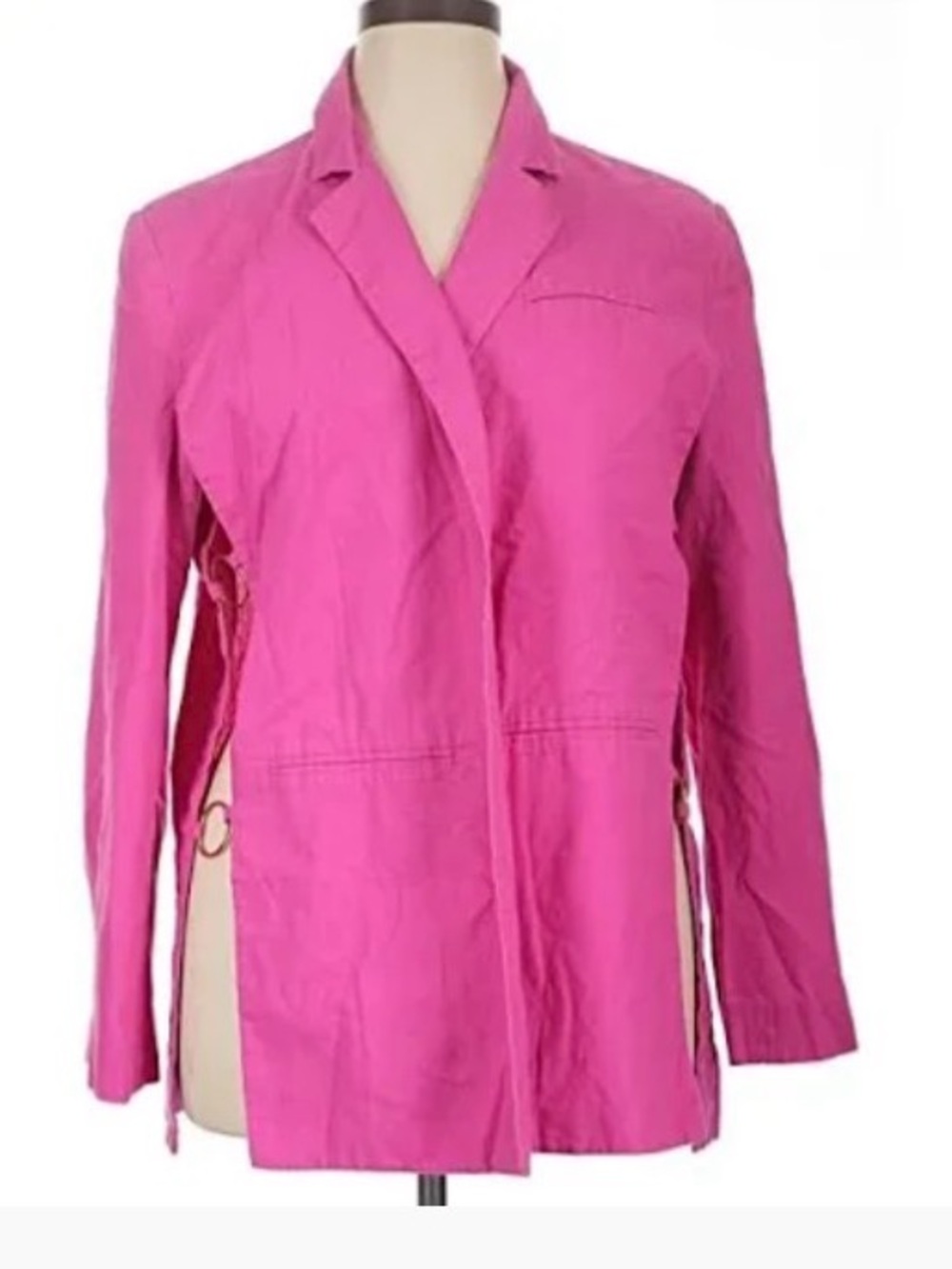 Women’s Pink Notched Lapel Blazer Jacket